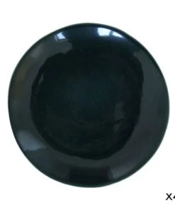 Maison Tilleul Set De 4 Assiettes à Dessert Céramique Vert