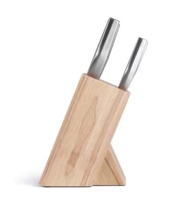 LIVOO Set De 5 Couteaux En Bois Beige