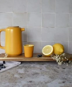Alternative view of OGO Living Théière Avec Couvercle En Grès Et Bois 900 Ml