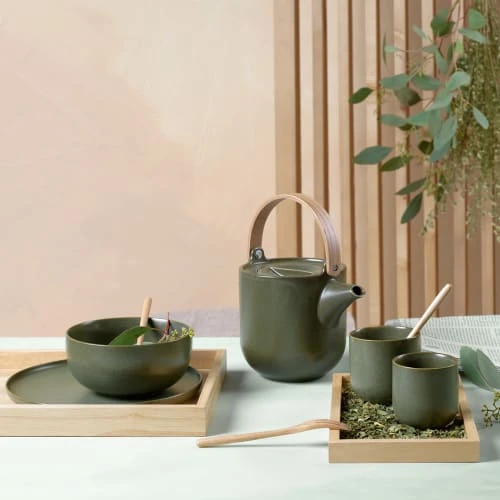 ASA SELECTION Théière Coppa Nori En Poreclaine Et Bois 0,6L 4 ASA SELECTION Théière Coppa Nori En Poreclaine Et Bois 0,6L – Image 2