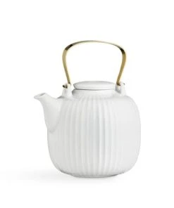 Kähler Design Théière En Céramique Blanche 1,2L