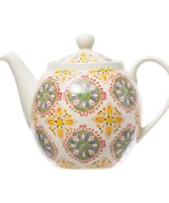 Chehoma Théière En Céramique Jaune Et Vert