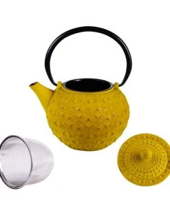 Trend'up Théière En Fonte 1 L Avec Fitre Inox Jaune 6 Trend'up Théière En Fonte 1 L Avec Fitre Inox Jaune -Chef&Sommelier-boutique theiere en fonte 1 l avec fitre inox jaune 1