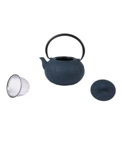 Trend'up Théière En Fonte Avec Filtre 1,2l Bleu -Chef&Sommelier-boutique theiere en fonte avec filtre 1 2l bleu 1