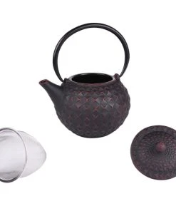 Table Passion Théière En Fonte E Avec Filtre Inox 1 Litre Noir -Chef&Sommelier-boutique theiere en fonte e avec filtre inox 1 litre noir 1