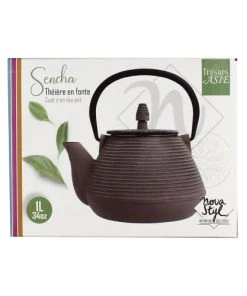 Novastyl Théière En Fonte Grise 1L -Chef&Sommelier-boutique theiere en fonte grise 1l 2