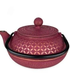 Aromandise Théière En Fonte Rose 60ml 10 Aromandise Théière En Fonte Rose 60ml -Chef&Sommelier-boutique theiere en fonte rose 60ml 2