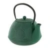 Aromandise Théière En Fonte Vert émeraude 1,2L -Chef&Sommelier-boutique theiere en fonte vert emeraude 1 2l