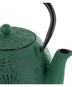 Aromandise Théière En Fonte Vert émeraude 1,2L 10 Aromandise Théière En Fonte Vert émeraude 1,2L -Chef&Sommelier-boutique theiere en fonte vert emeraude 1 2l 2