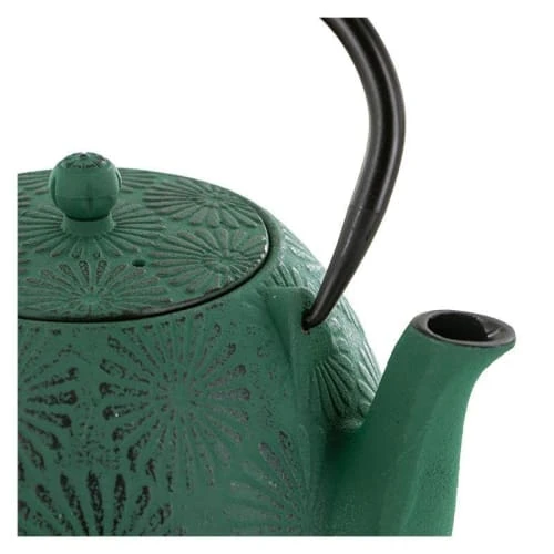 Aromandise Théière En Fonte Vert émeraude 1,2L 5 Aromandise Théière En Fonte Vert émeraude 1,2L – Image 3