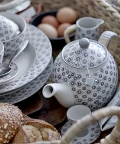 Bloomingville Théière En Grès Gris -Chef&Sommelier-boutique theiere en gres gris 2