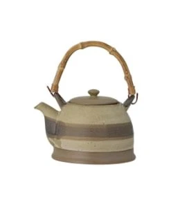 Bloomingville Théière En Grès Verte