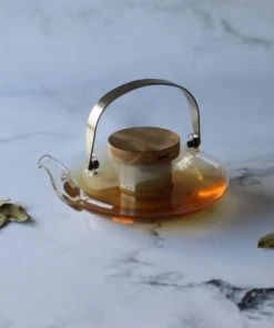 OGO Living Théière En Verre Borosilicate Avec Couvercle En Acacia 500 Ml -Chef&Sommelier-boutique theiere en verre borosilicate avec couvercle en acacia 500 ml 5