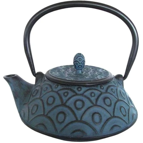 Signes Grimalt Théière Japonaise Bleue En Fonte 0,8L 3 Signes Grimalt Théière Japonaise Bleue En Fonte 0,8L