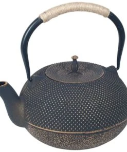 Signes Grimalt Théière Japonaise En Fonte émaillée Noire 1.8 Litre