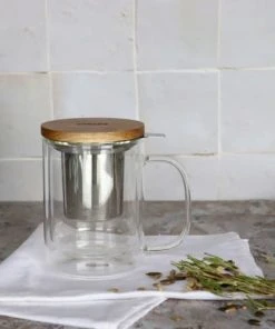 OGO Living Tisanière En Verre Double Paroi 350 Ml -Chef&Sommelier-boutique tisaniere en verre double paroi 350 ml 2