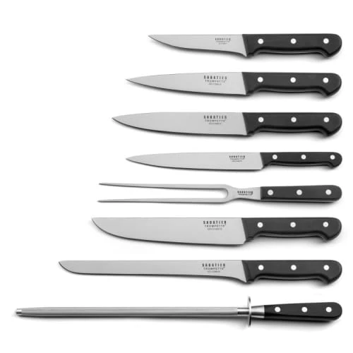 SABATIER TROMPETTE Trousse 8 Couteaux De Cuisine 4 SABATIER TROMPETTE Trousse 8 Couteaux De Cuisine – Image 2