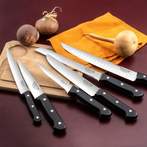 SABATIER TROMPETTE Trousse 8 Couteaux De Cuisine 6 SABATIER TROMPETTE Trousse 8 Couteaux De Cuisine – Image 4
