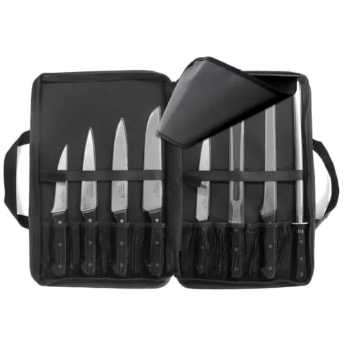 SABATIER TROMPETTE Trousse 8 Couteaux De Cuisine 3 SABATIER TROMPETTE Trousse 8 Couteaux De Cuisine