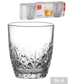Wadiga Verre à Whisky Avec Motifs 26cl - Lot De 3 -Chef&Sommelier-boutique verre a whisky avec motifs 26cl lot de 3 2
