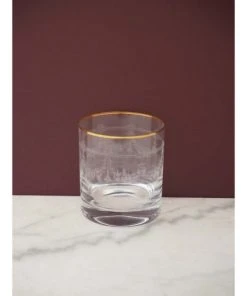 Wadiga Verre à Whisky Avec Motifs Gravés Et Liseré Doré -Chef&Sommelier-boutique verre a whisky avec motifs graves et lisere dore 1