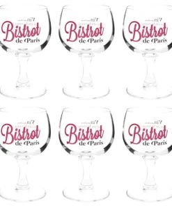 Maisons Du Monde Verre En Verre BISTROT DE PARIS - Lot De 6