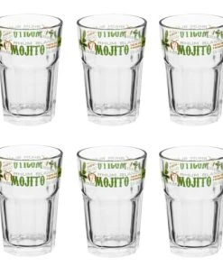 Maisons Du Monde Verre Imprimé Mojito - Lot De 6