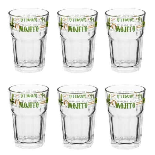 Maisons Du Monde Verre Imprimé Mojito - Lot De 6 3 Maisons Du Monde Verre Imprimé Mojito - Lot De 6